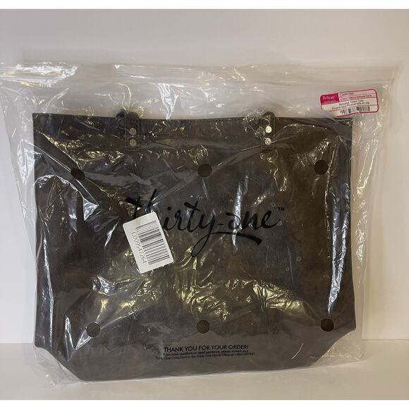 Thirty One Bag Around Town Tote | Chestnut Distressed Pebble | NEW with Tags Bag - Picture 10 of 10